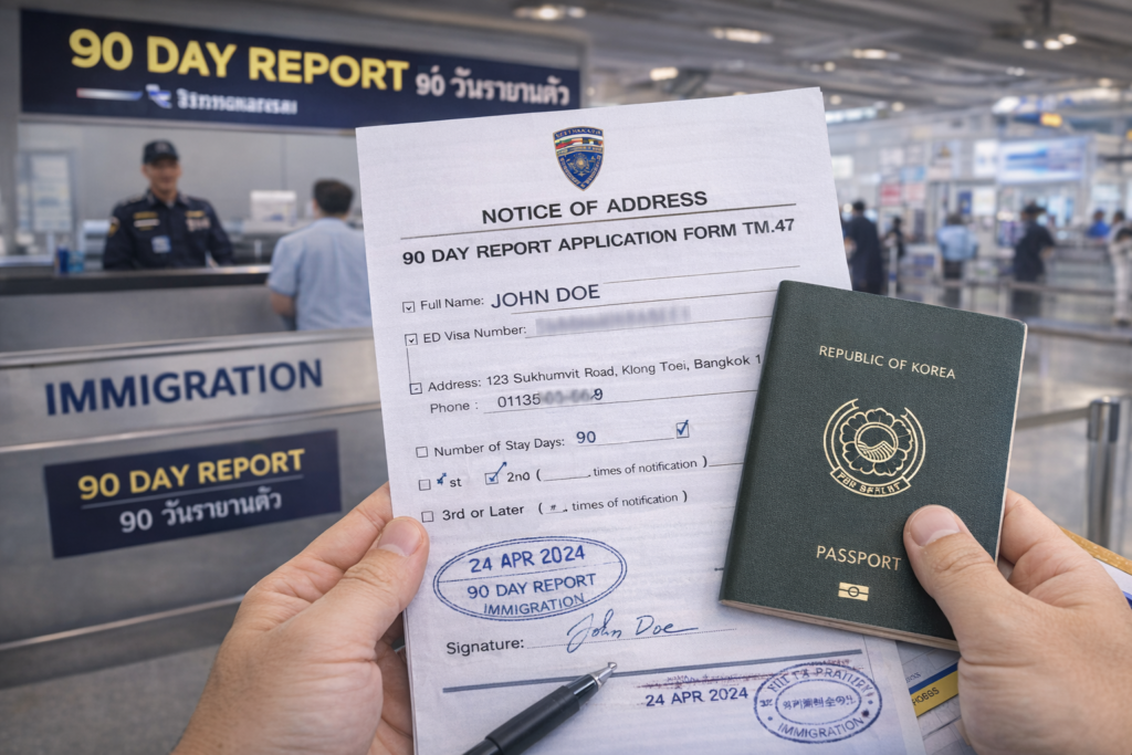 태국 90일 보고