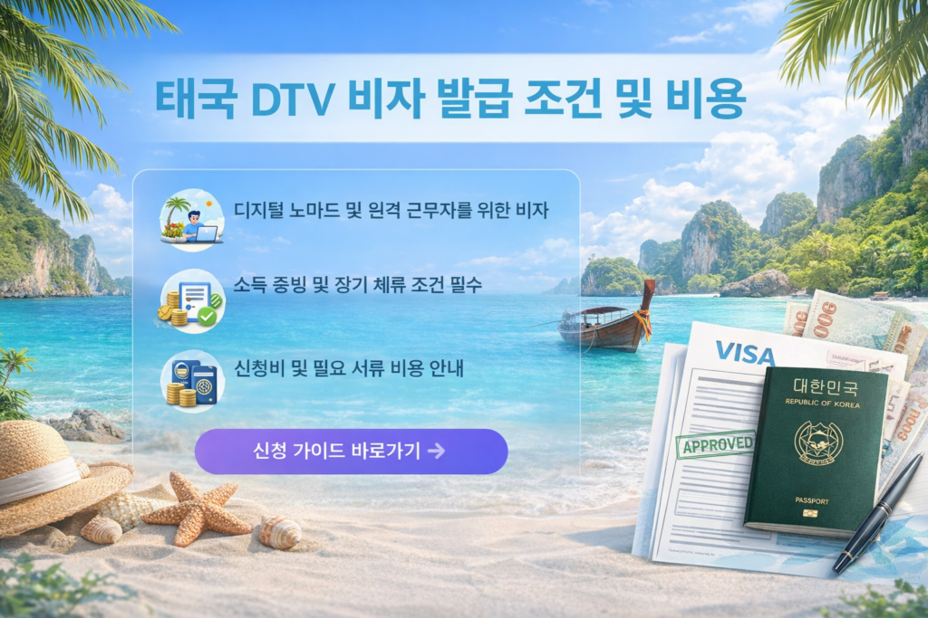 태국 DTV 비자 발급 조건