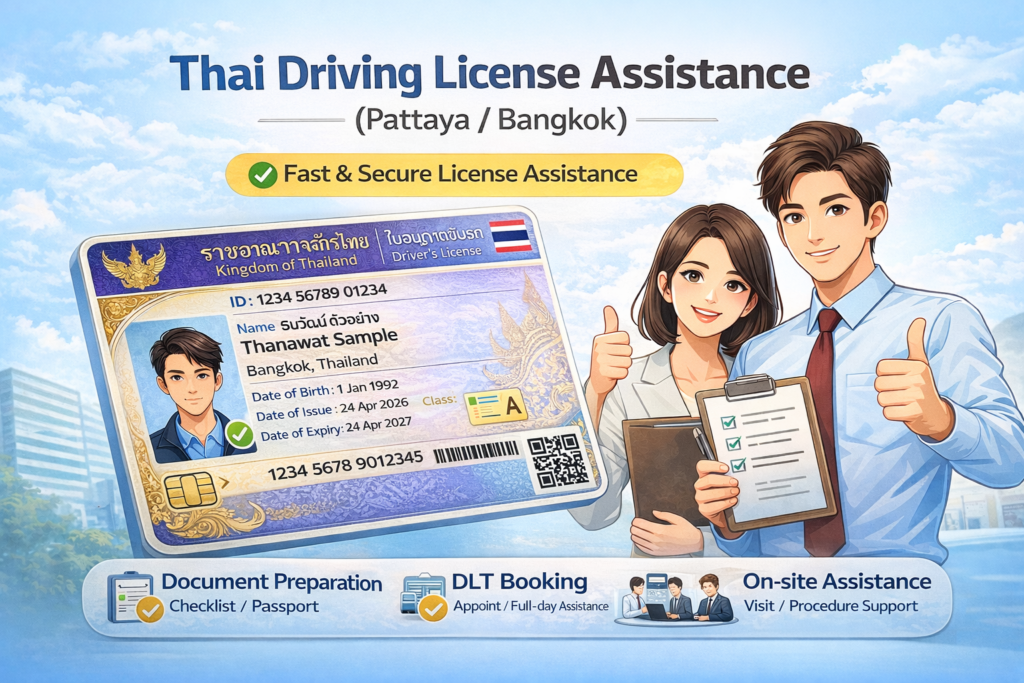 태국 운전면허 발급 대행