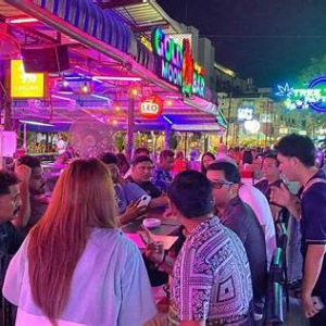 파타야 대표 유흥 거리 전경