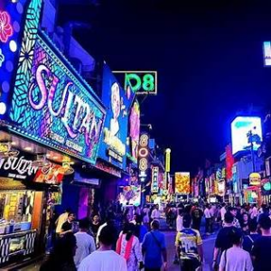 파타야 워킹스트리트 야경 모습