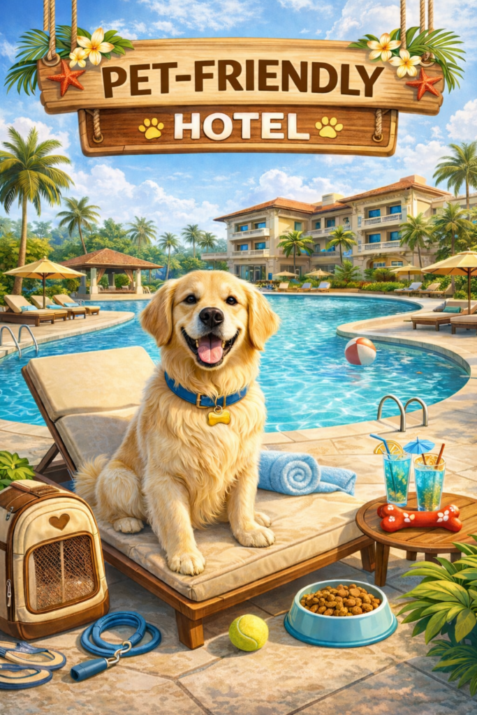 강아지 그리고 수영장 파타야 호텔