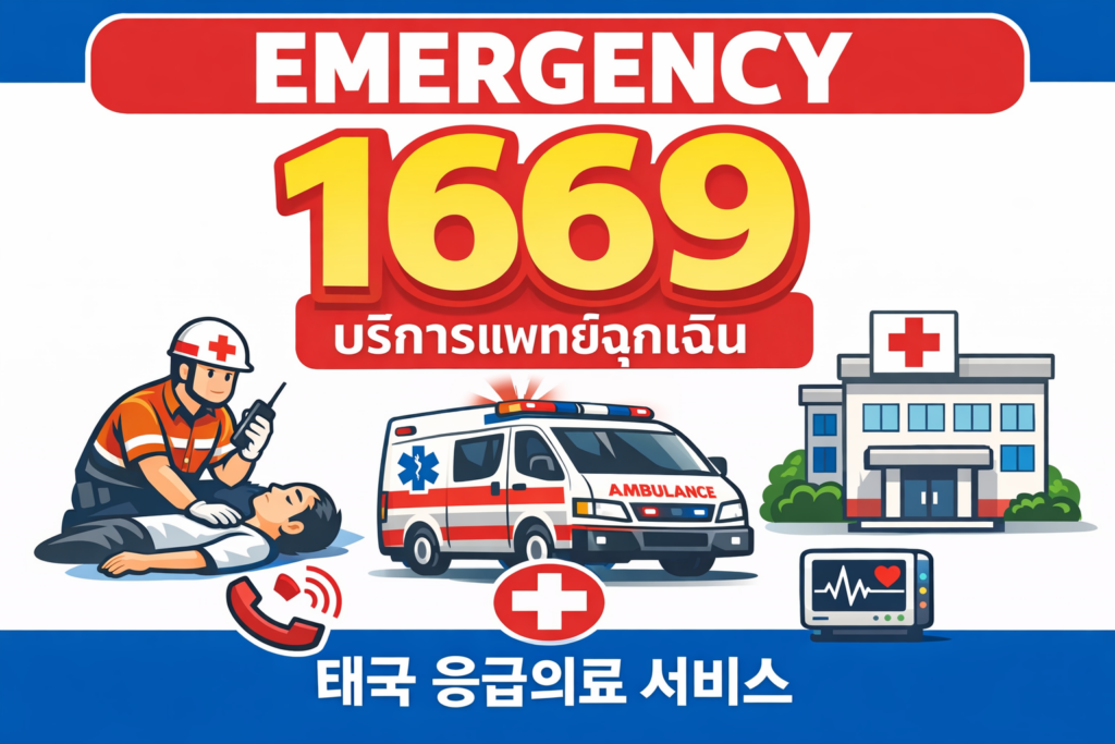 태국 응급의료 서비스 1669 이미지