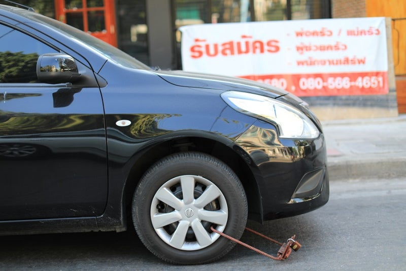 파타야 자동차 주차 단속 이미지